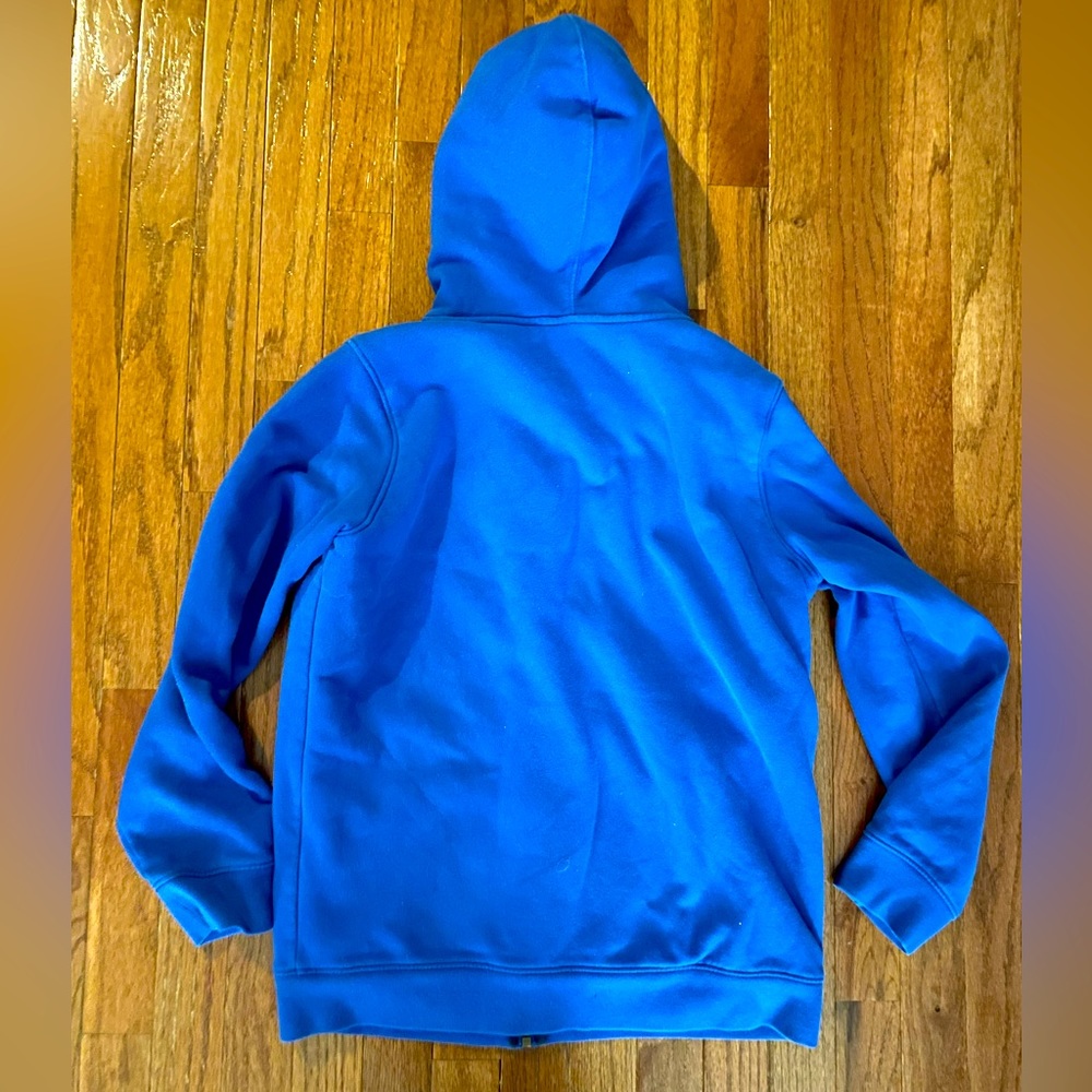 Comfortable, warm, and versatile sweatshirt with a gorgeous deep-blue color.